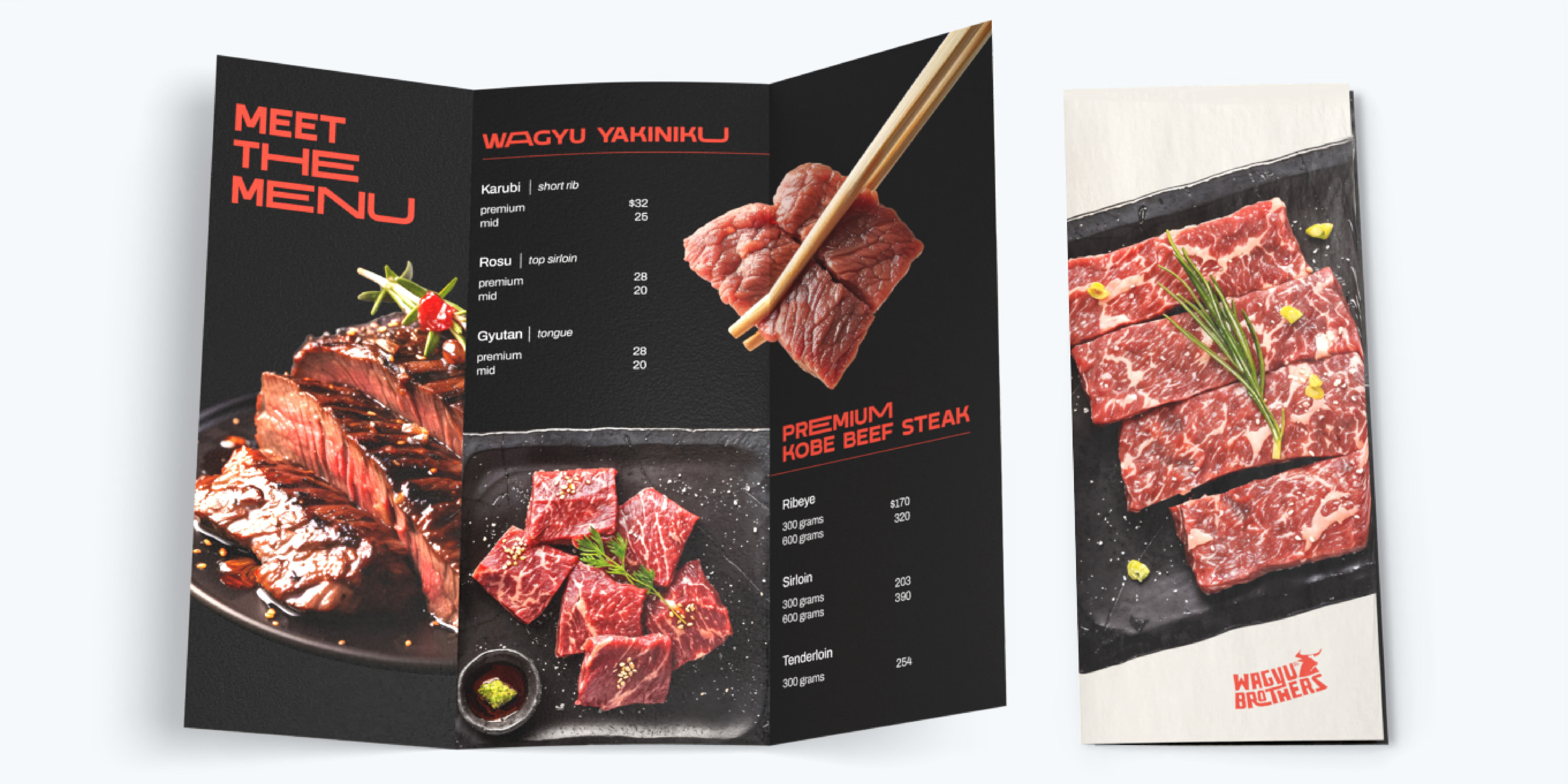 Tri-Fold Take-Out Menus Marketing